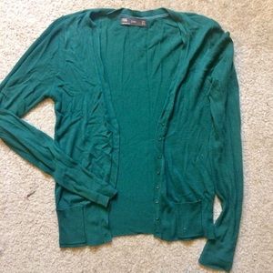 Zara green cardigan